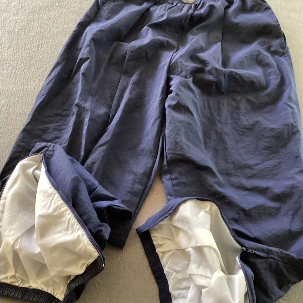 90s Nike grey tag track pants navy blue XL comfortable baggy hipster basketball